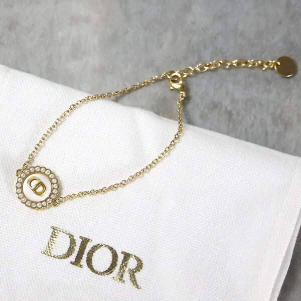 ディオール ブレスレット（レディース） Dior ディオール PETIT CD BAROQUE BRACELET ブレスレット アクセサリー CDシグネチャー メタル パール ロゴ プチ レディース B2210WOMVE D26E