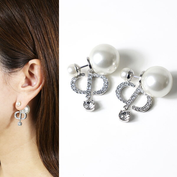 Dior ディオール ピアス Dior Tribales Earrings ディオール トライバル E3364WOMCY レディース CDロゴ パール 両耳用 アクセサリー LaG Onlinestore