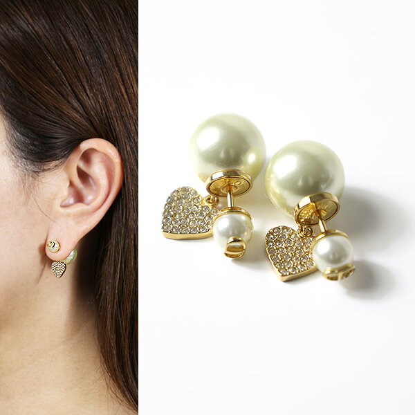 Dior ディオール ピアス Dior Tribales Heart Earrings ディオール トライバル E4149WOMCY レディース ハート パール 両耳用 アクセサリー LaG Onlinestore