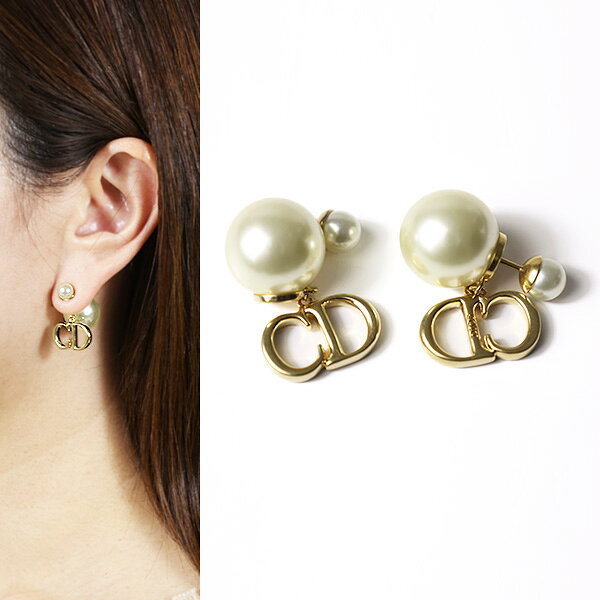 Dior ディオール ピアス Dior Tribales Earrings ディオール トライバル E4169WOMRS レディース CDロゴ パール 両耳用 アクセサリー LaG Onlinestore
