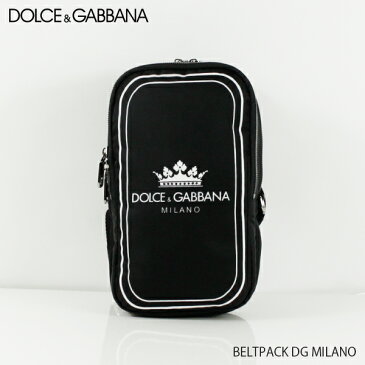 【送料無料】『DOLCE&GABBANA-ドルチェアンドガッバーナ』BELTPACK DG MILANO クロスボディバッグ〔BM1563 AS658〕