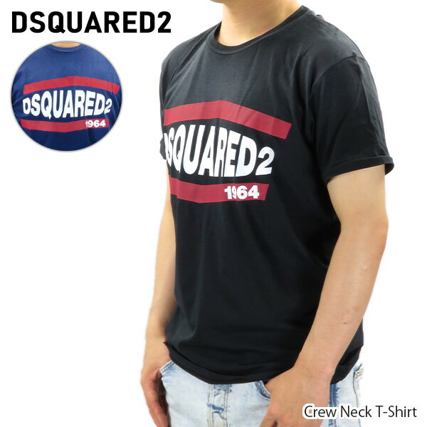DSQUARED2 ディースクエアード Tシャツ Crew Neck T Shirt クルーネック 半袖 ロゴ メンズ［S74GD0639 S21600］
