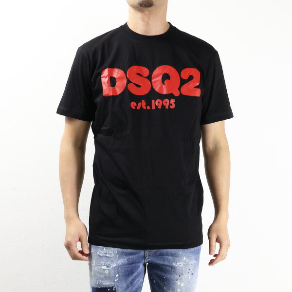 Dsquared2 ディースクエアード Logo T-Shirt Tシャツ 半袖 クルーネック ロゴT ロゴプリント コットン メンズ S74GD1086S23009