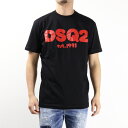 4/30迄！Instagramフォロワーさん限定クーポン発行中！Dsquared2 ディースクエアード Logo T-Shirt Tシャツ 半袖 クルーネック ロゴT ロゴプリント コットン メンズ S74GD1086S23009