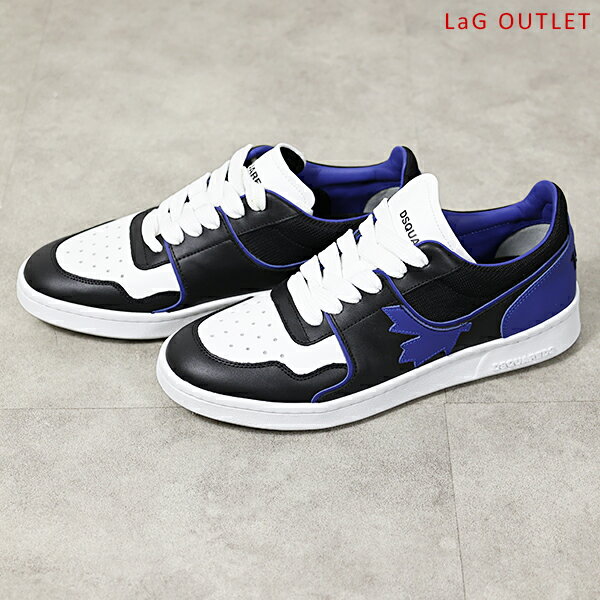 【LaGアウトレット】Dsquared2 ディースクエアード スニーカー Lace-Up Low Sneakers SNM0275 01503032 メンズ ローカット シューズ 靴 レザー ロゴ LaG Onlinestore