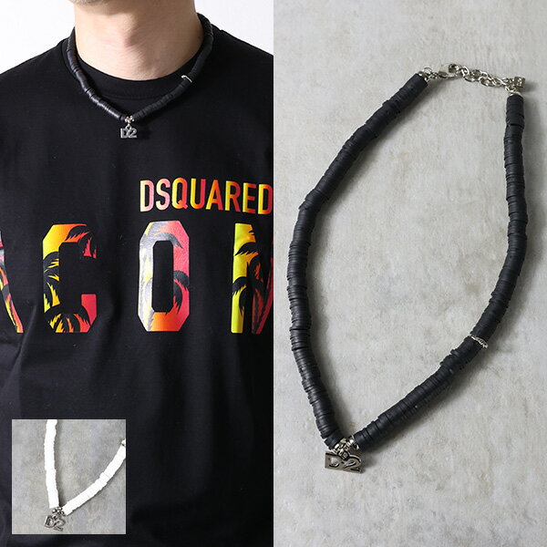 Rakuten - Dsquared2 ディースクエアード ネックレス Silicone Beads Necklace NEM0221 33706384 メンズ シリコン ロゴ アクセサリー LaG Onlinestore