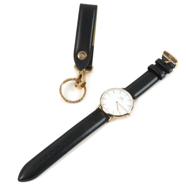 ダニエルウェリントン ステンレスリング・指輪 レディース Daniel Wellington ダニエルウェリントン Classic 36MM Sheffield+Keyring クラシック 腕時計 シンプル メンズ レディース ユニセックス DW00300073