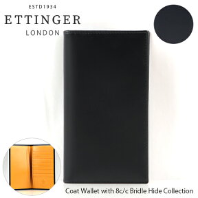 Ettinger エッティンガー Coat Wallet with 8c/c Bridle Hide Collection メンズ 長財布〔BH806AJR〕