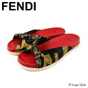 4/30迄！Instagramフォロワーさん限定クーポン発行中！FENDI フェンディ FF Logo Slide FFロゴ スライド レディース サンダル コンフォートサンダル［8X6838A62D］