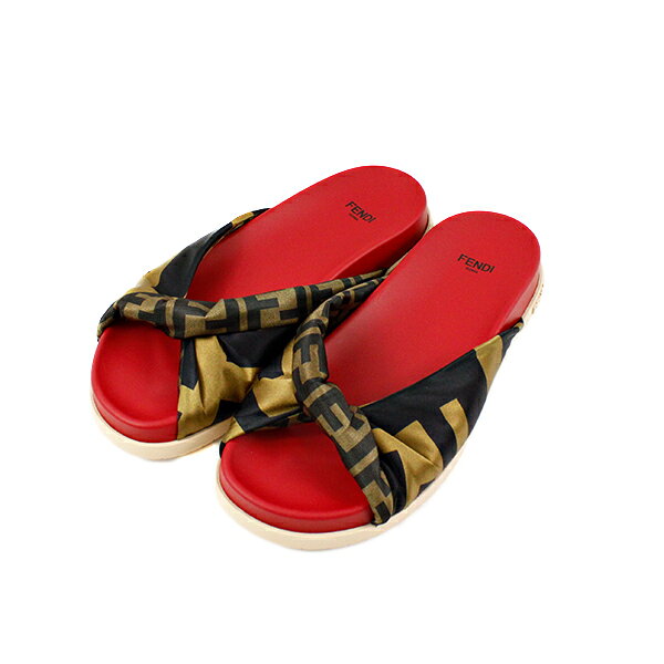 FENDI フェンディ FF Logo Slide FFロゴ スライド レディース サンダル コンフォー...
