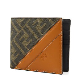 フェンディ 【3月31迄！タイムセール価格！】FENDI フェンディ FF Logo Medium Bi-Fold Wallet 7M0169 AFB4 F1DZA FFロゴ ミディアム スリム メンズ 二つ折り財布