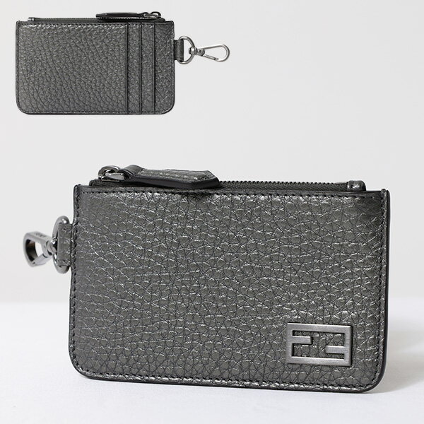 【5/31迄！SNSフォロワーさん限定 5％OFFクーポン発行中】FENDI フェンディ FFLOGO Card Case カードケース コインケーズ レザー 本革 FFロゴ メンズ 7M0343AJJ1