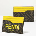 4/30迄！Instagramフォロワーさん限定クーポン発行中！FENDI フェンディ CREDIT CARD カードケース 名刺入れ レザー 本革 FFロゴ メンズ 7M0333AJJ5