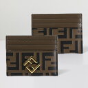 FENDI フェンディ FF Logo Card Case カードケース 名刺入れ クレジットカードケース FFダイヤモンド FFモチーフ 本革 レディース 8...
