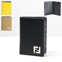 FENDI フェンディ FF Diagonal Card Case カードケース クレジットカードケース FFモチーフ 本革 レディース メンズ ユニセックス ...