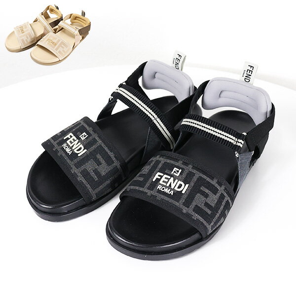 【5/31迄！SNSフォロワーさん限定 5％OFFクーポン発行中】大人もOK！ FENDI フェンディ FENDI KIDS FF LOGO SANDALS サンダル スポーツサンダル アウトドア 歩きやすい カジュアル モノグラム柄 キッズ 女の子 大人もOK レディース JMR437 AJZE/JMR437 AQ74