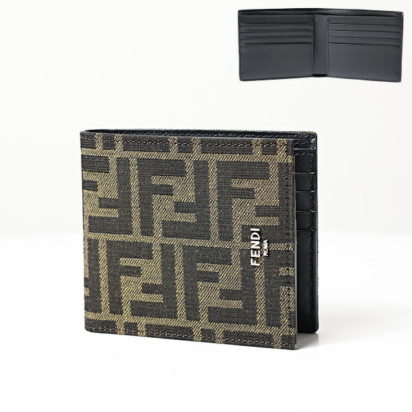 フェンディ 財布（メンズ） FENDI フェンディ FF Monogram Bi-Fold Wallet 7M0169 ALWK