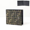 フェンディ 財布（メンズ） 4/30迄！Instagramフォロワーさん限定クーポン発行中！FENDI フェンディ FF Monogram Bi-Fold Wallet 7M0169 ALWK