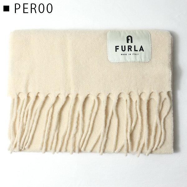 FURLA フルラ MOON SCARF 37X230 ムーン マフラー ストール 大判 フリンジ ウール ...