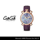 【送料無料】【LaGアウトレット】【訳あり:箱無し】【GaGa MILANO-ガガ ミラノ-】Manuale 40MM Placcato Oro 5021.9 PG Purple