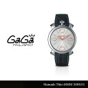 【送料無料】【LaGアウトレット】【訳あり:箱無し】【GaGa MILANO-ガガ ミラノ-】Manuale Thin 46MM 5090.01 Silver/Gray Swiss Made