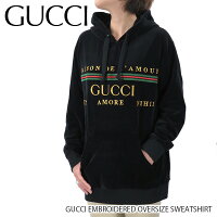 GUCCI グッチ GUCCI EMBROIDERED OVERSIZE SWEATSHIRT エンブロイダリー オーバーサイズ スウェットシャツ［595773 XJBT1］