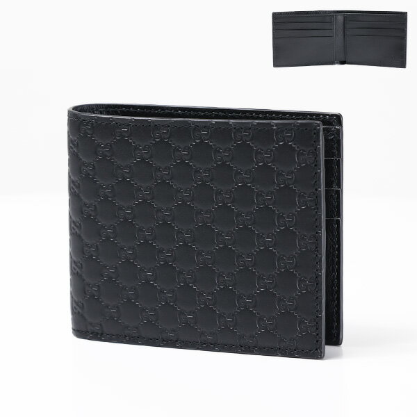 グッチ 財布（メンズ） 【5/18限定！当選確率1/2 最大100％バック】GUCCI グッチ GUCCI SSIMA Bi-Fold Wallet 折りたたみ財布 二つ折り財布 コンパクト 小銭入れあり 本革 レザー メンズ 260987 BMJ1N