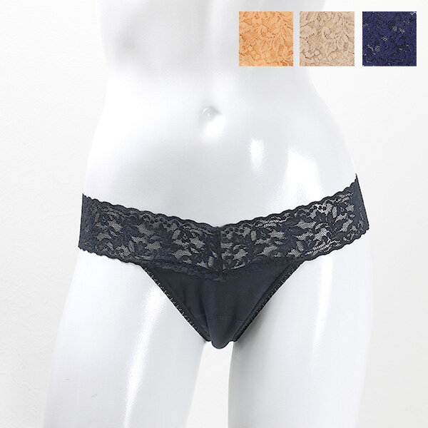 【返品交換不可】【ネコポス配送：1点迄】hanky panky ハンキーパンキー Organic Cotton Low Rise Thong オーガニック コットン ローライズ タンガ Tバッグ 花柄 アンダーウェア 下着 レディース 891581