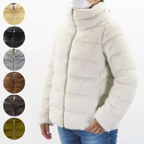 【5/31迄！SNSフォロワーさん限定 5％OFFクーポン発行中】HERNO ヘルノ ECO FUR DOWNJACKET エコ ファー ダウンジャケット 長袖 レディース PI1166D 12354 9300 1985 9406