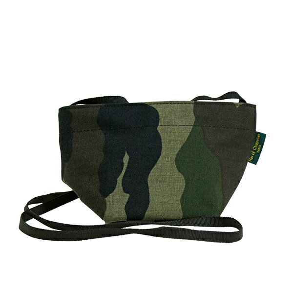 Herve Chapelier エルベシャプリエ Mini tote Camouflage 舟形ショルダーバッグ カモフラージュ柄 XS ポシェット 迷彩［1927W]