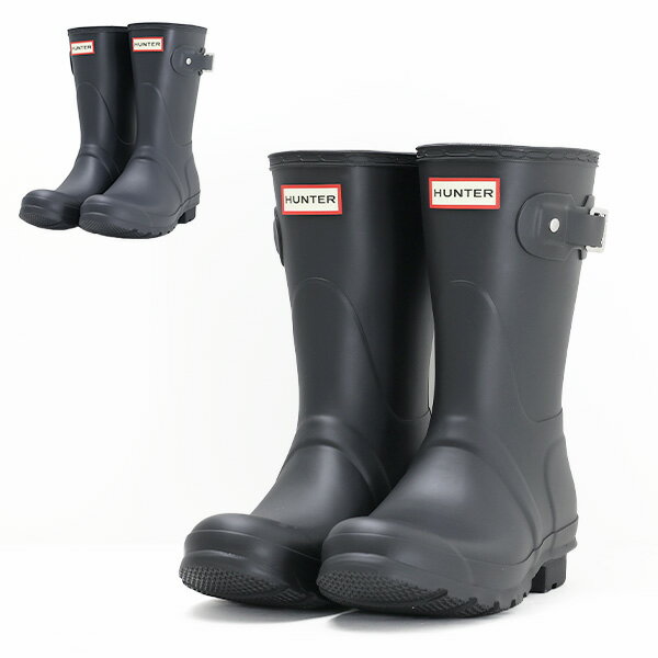 HUNTER ハンター Original Short Rain Boot オリジナル ショート レインブーツ 長靴 完全防水 雨 梅雨 雪 ロゴ レディース WFS1000RMA