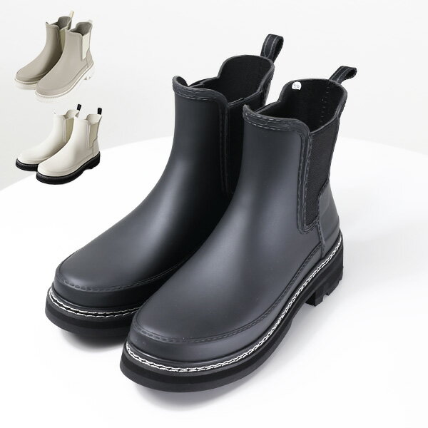 ハンター 【5/18限定！当選確率1/2 最大100％バック】HUNTER ハンター W REFINED CHELSEA STITCH DETAIL BOOTS ブーツ サイドゴアブーツ 靴 レインブーツ 晴雨兼用 防水 レディース WFS2100RMA