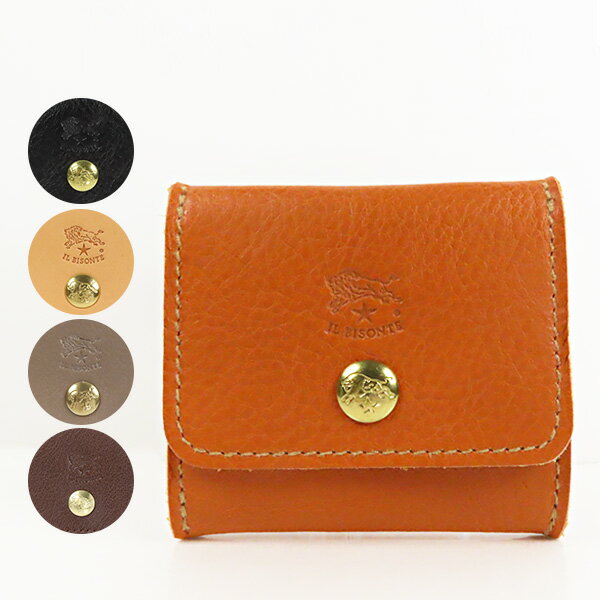 イルビゾンテ IL BISONTE イルビゾンテ COIN CASE SCP020 PV0005 NA106B CA101B BK110B GY103B BW129B C0774 P コインケース ロゴ レザー メンズ レディース ユニセックス　C0774 P