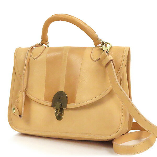 ハンドバッグ 【5/31迄！SNSフォロワーさん限定 5％OFFクーポン発行中】IL BISONTE イルビゾンテ Hand Bag A2646..E 834 ハンドバッグ ショルダーバッグ クロスボディバッグ 本革 レザー ロゴ ナチュラル カジュアル キレカジ レディース