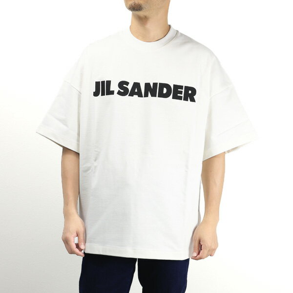 JIL SANDER ジルサンダー Crewneck T-Shirts Tシャツ 半袖 クルーネック ロゴT ロゴプリント オーバーサイズ コットン メンズ J21GC0001 J45047