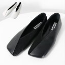 Jil Sander ジルサンダー Square Toe Leather Ballet Shoes パンプス バレエシューズ フラットシューズ スクエアトゥ 靴 レザー スウェード キレカジ レディース J57WZ0001 P6442