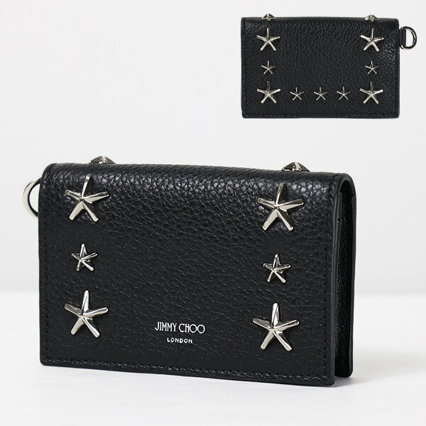 ジミーチュウ JIMMY CHOO ジミーチュウ CLIFFY UUF Card Case カードケース カードホルダー 名刺入れ スタッズ スター 星 レザー レディース