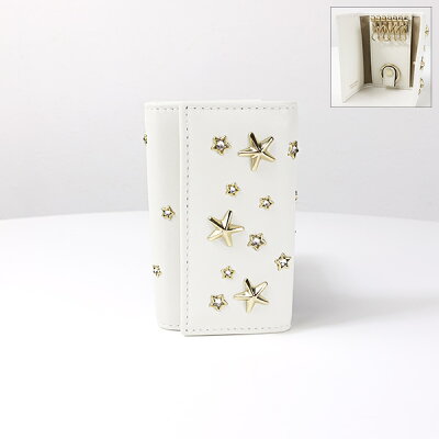 JIMMYCHOO ジミーチュウ キーケース NEPTUNE CZN ネプチューン レディース レザー 6連 キーリング付き スタースタッズ LaG Onlinestore