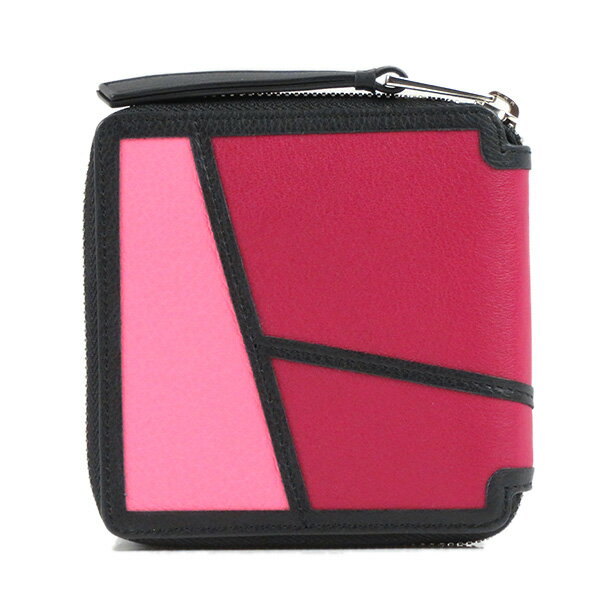 LOEWEロエベPUZZLESQUAREZIPWALLETパズルスクエア二つ折り財布ジップアラウンドウォレットコンパクト財布ミニ財布レディース122.30XM886963