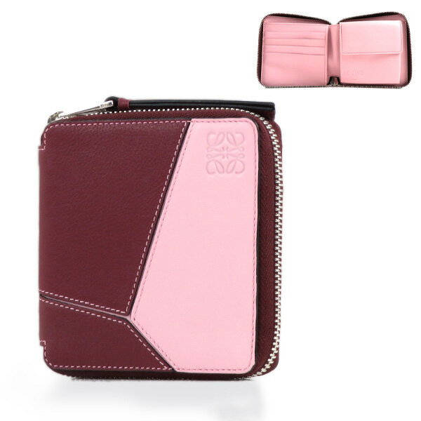 LOEWE ロエベ PUZZLE SQUARE ZIP WALLET パズル スクエア ジップ ウォレット ラウンドファスナー 二つ折り財布 レディース 122.N30MM88 6948