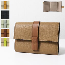 ロエベ 財布（レディース） 4/30迄！Instagramフォロワーさん限定クーポン発行中！LOEWE ロエベ SMALL VERTICAL WALLET C660S86X01 2463 1100 9581 3639 スモール バーティカル ウォレット ロゴ 三つ折り財布 レディース