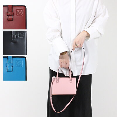 LOEWE ロエベ POSTAL SMALL BAG 30956W85 1100 ポスタル スモールバッグ ハンドバック ショルダーバック クロスボディバッグ ロゴ レザー レディース