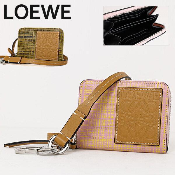 【最大2000円OFFクーポン配布中 3/21迄】LOEWE ロエベ STRAP 6 CARDS WALLET 13488AB17 7657 8188 カードケース 名刺入れ ミニ財布 レザー 本革 アナグラムロゴ セレカジ キレカジ レディース