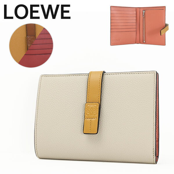 楽天LaG OnlineStore　楽天市場店LOEWE ロエベ VERTICAL WALLET M C660S87X01 二つ折り財布 ミディアム コンパクト 折りたたみ財布 ウォレット レザー アナグラム ロゴ キレカジ レディース