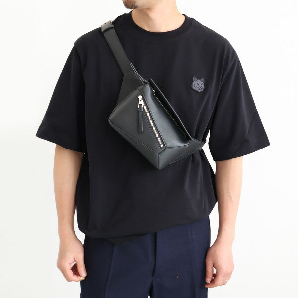 【5/31迄！SNSフォロワーさん限定 5％OFFクーポン発行中】LOEWE ロエベ Mini Puzzle Bumbag バムバッグ パズルバッグ ボディバッグ クロスボディ ショルダーバッグ ミニバッグ レザー メンズ B510EB1X03