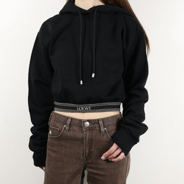 Rakuten - LOEWE ロエベ プルオーバーパーカー Cropped Hoodie S359Y25X45 レディース フーディ 長袖 クロップド丈 裏起毛 LaG Onlinestore