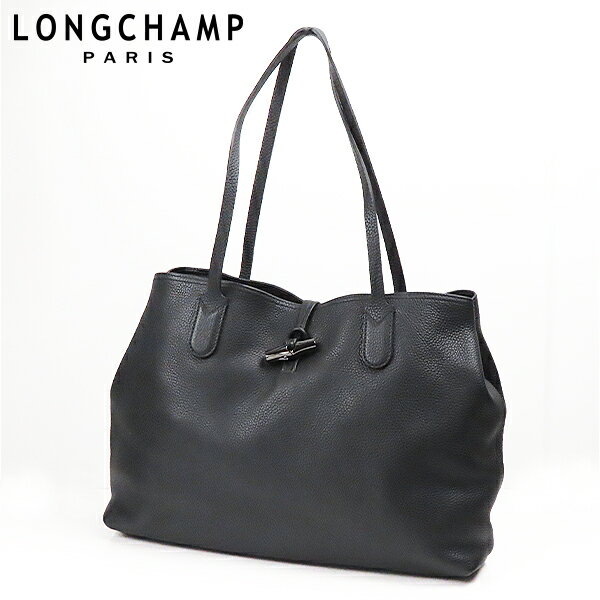 Longchamp ロンシャン ROSEAU SHOULDER BAG 2694 968 001 ロゾ ショルダー トートバッグ レザー A4サイズ 通勤 通学 レディース