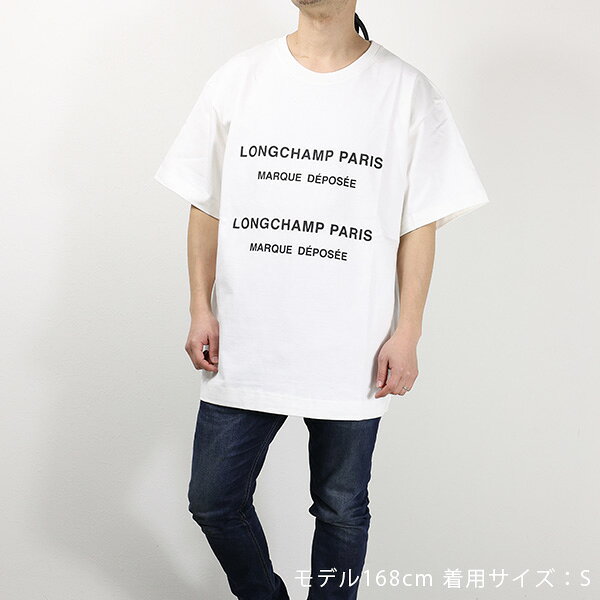 Longchamp ロンシャン Logo T-Shirt ロゴ Tシャツ クルーネック 半袖 オーバーサイズ レディース メンズ レディース ユニセックス 60125 LaG Onlinestore