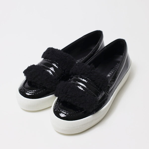 Longchamp ロンシャン Flat Shoes ローファー スリッポン ファー 靴 レディース L7974 SGA