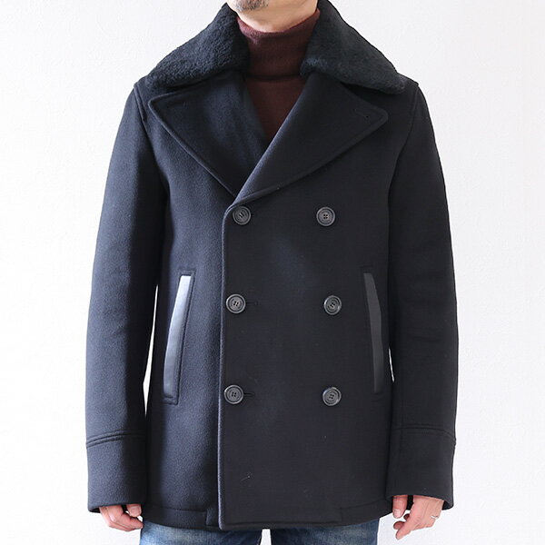 MACKAGE マッカージュ ピーコート COLE メンズ ウール ムートン襟 ショートコート 中綿 フードなし アウター LaG Onlinestore